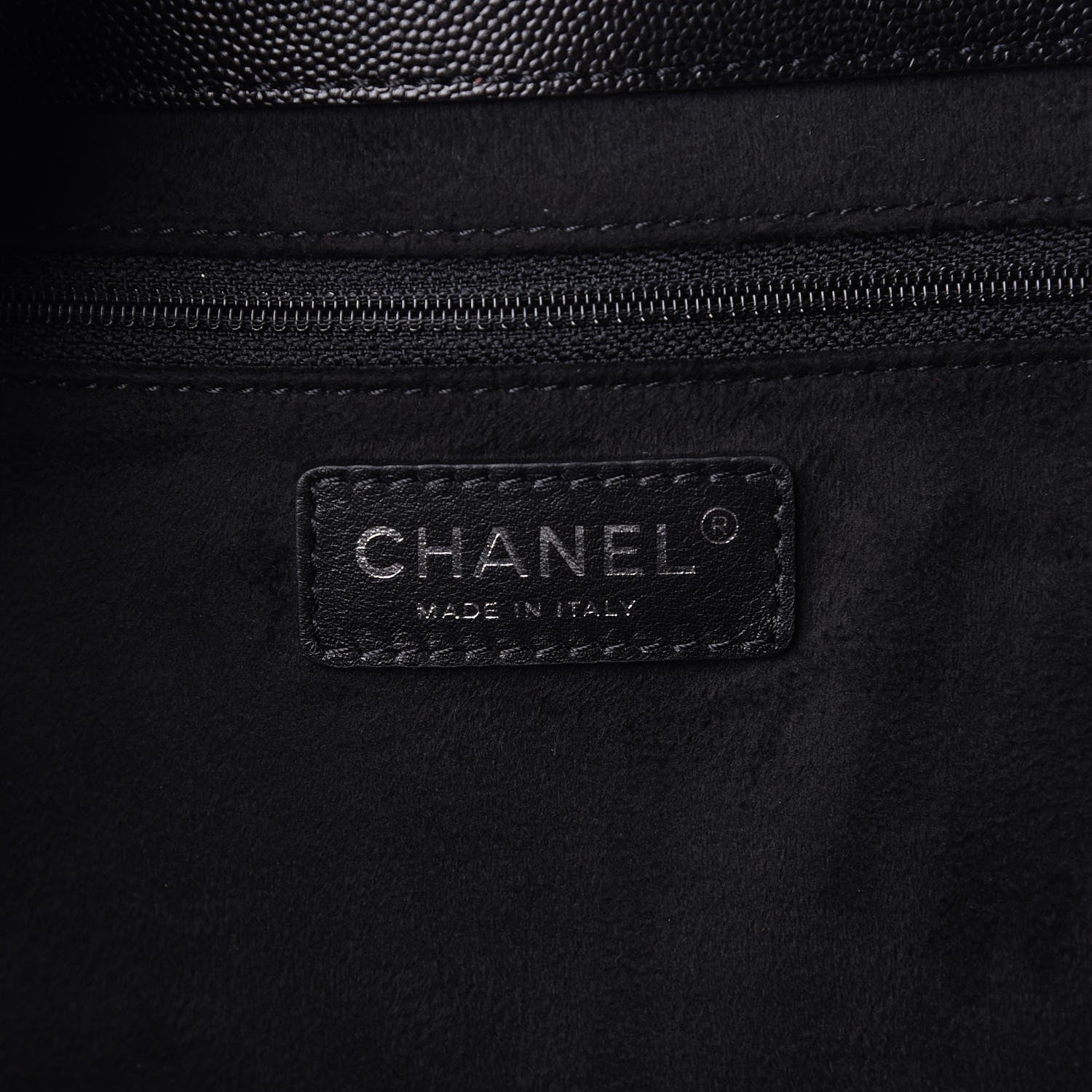 Chanel Caviar Large Studded Deauville Tote Black 7 of 9
