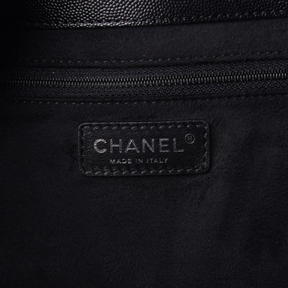 Chanel Caviar Large Studded Deauville Tote Black 7 of 9