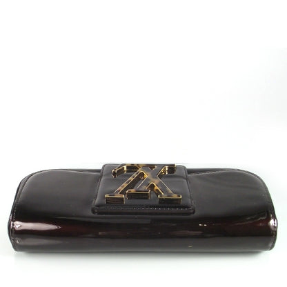 Louis Vuitton Patent Sobe Clutch Amarante 5 of 7