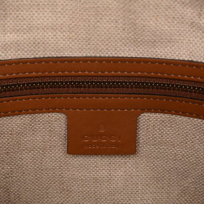 Gucci Monogram Medium Lady Web Boston Bag Beige Cuir 7 of 8