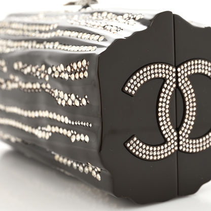 Chanel Plexiglass Strass Log CC Minaudiere Clutch Brown 8 of 9