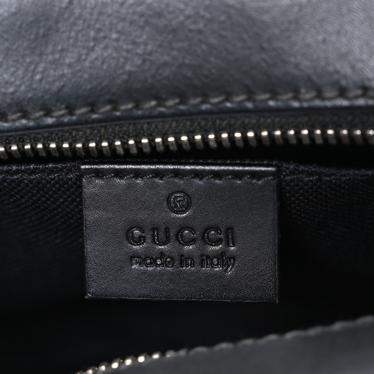 Gucci GG Supreme Monogram Web Shoulder Bag Black Grey 6 of 10