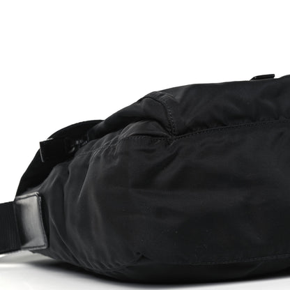 Prada Tessuto Nylon Single Buckle Messenger Bag Black 11 of 12