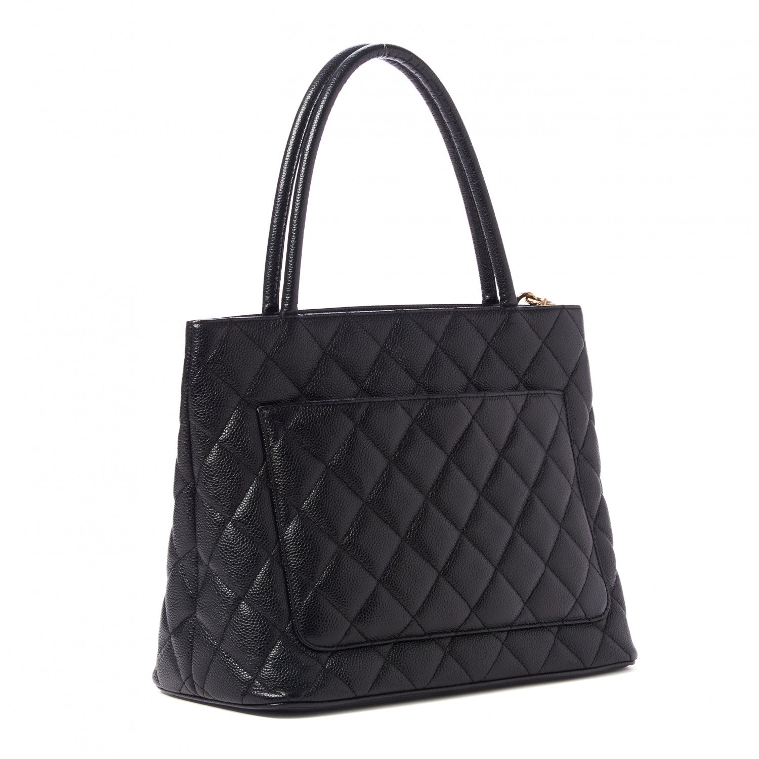 Chanel Caviar Quilted Medallion Tote Black 3 of 10