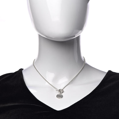 Hermes Sterling Silver Amulettes H Confettis Pendant Necklace 2 of 7