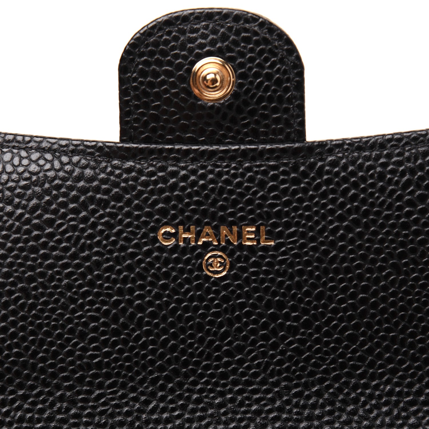 Chanel Caviar Quilted Large Gusset Flap Wallet Black 8 of 14