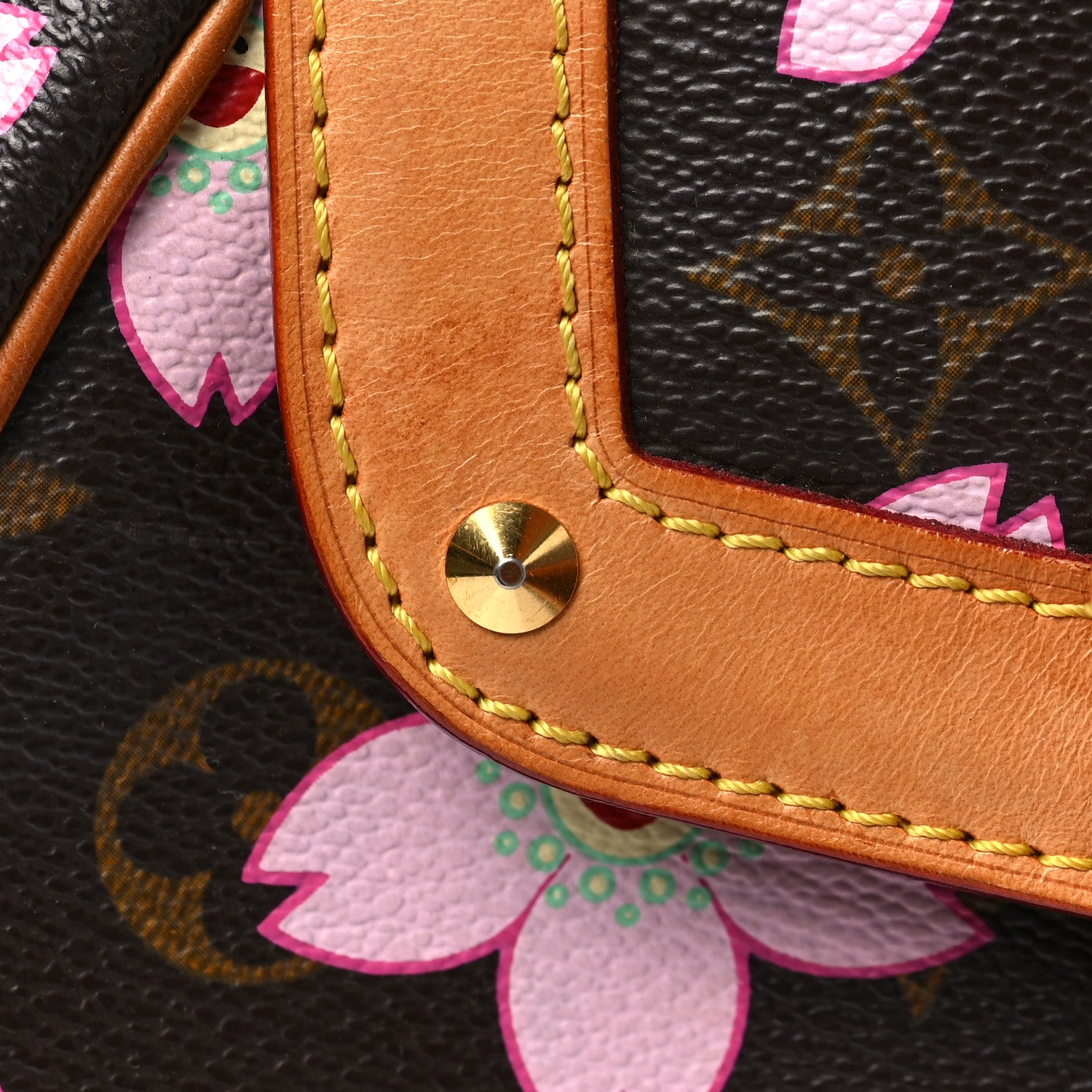 Louis Vuitton Monogram Cherry Blossom Sac Retro Bag Brown 9 of 11