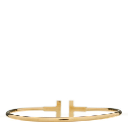 Tiffany 18K Yellow Gold T Wire Bracelet 2 of 3