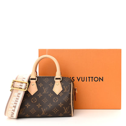 Louis Vuitton Monogram Speedy Bandouliere 20 Beige 10 of 10