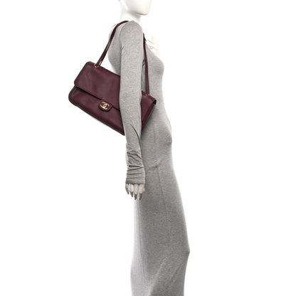 Chanel Grained Calfskin Small Souplissimo Maxi Flap Burgundy 3 of 21