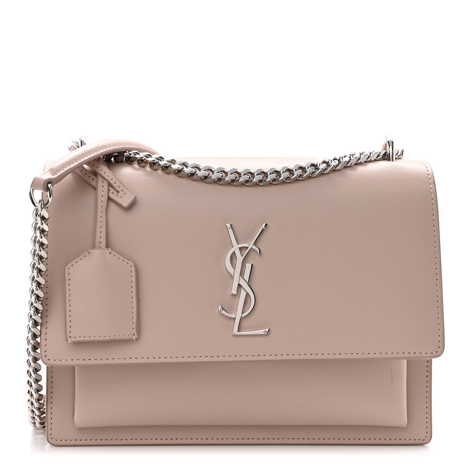 Saint Laurent Calfskin Medium Monogram Sunset Marble Pink 1 of 10