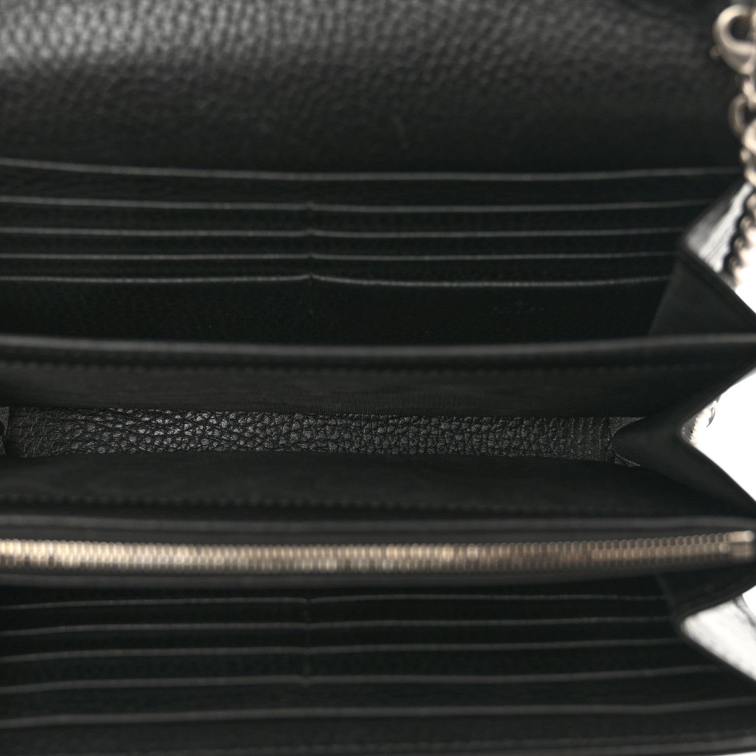 Gucci Calfskin Mini Dionysus Chain Wallet Black 6 of 13