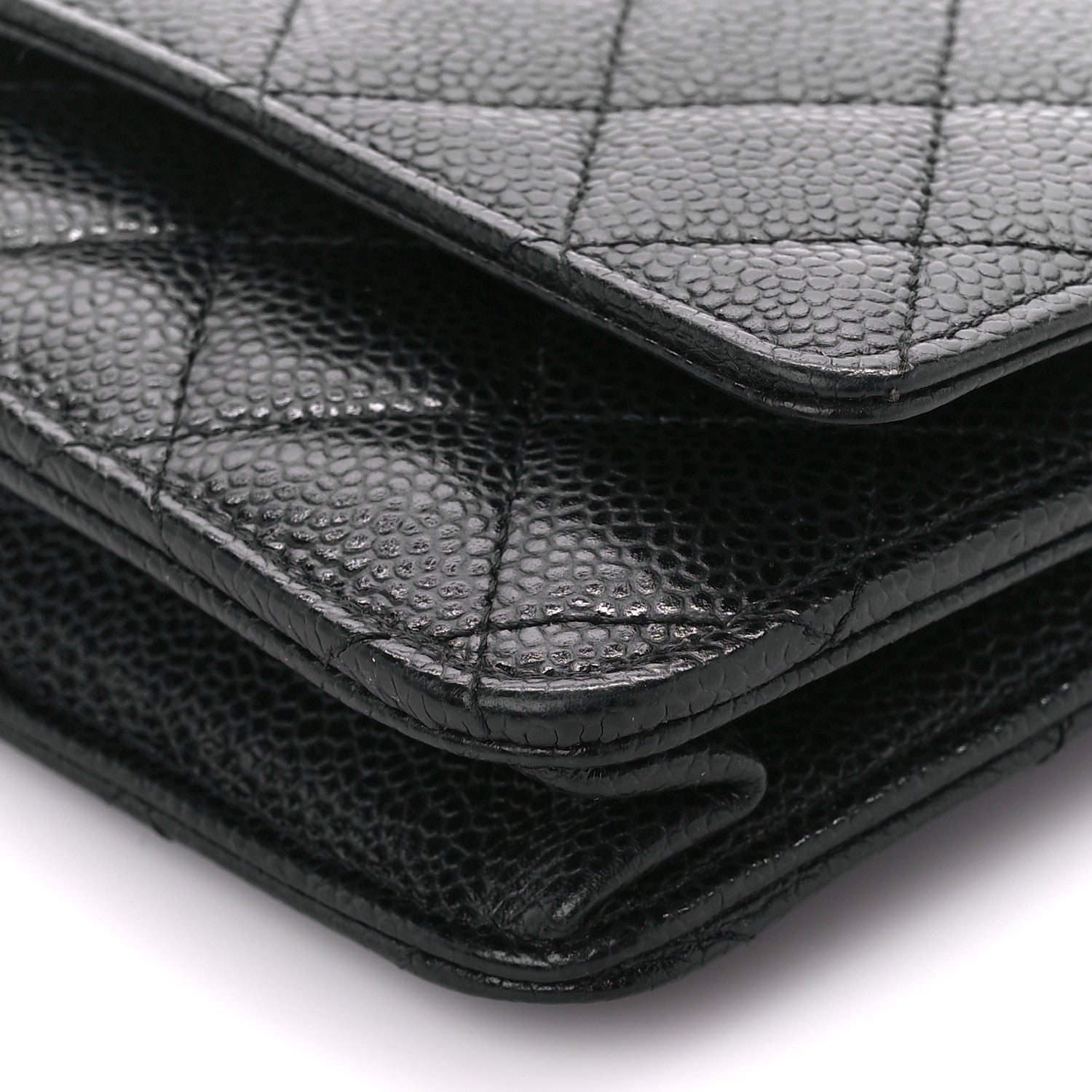 Chanel Caviar Quilted Wallet on Chain WOC Black 10 of 11