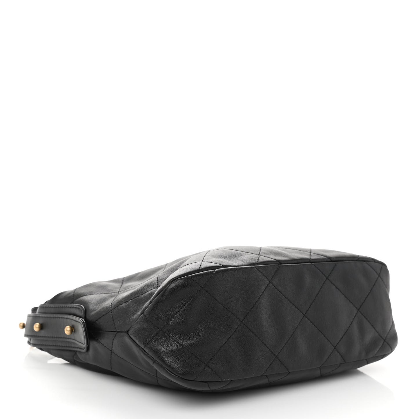 Calfskin Quilted Daily Hobo Black