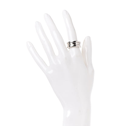 Bulgari 18K White Gold B.Zero1 2 Band Ring 53 6.25 2 of 5