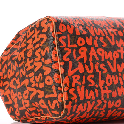 Louis Vuitton Monogram Graffiti Speedy 30 Orange 11 of 12