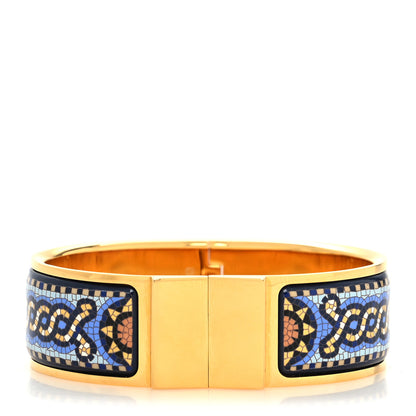 Hermes Enamel Printed Wide Loquet Bracelet 1 of 5
