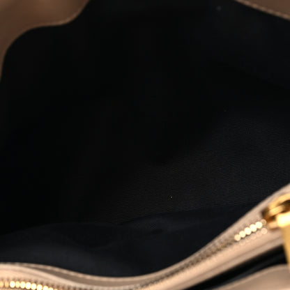 Saint Laurent Calfskin Y Quilted Monogram Small Loulou Chain Satchel Dark Beige Dark Beige 5 of 10