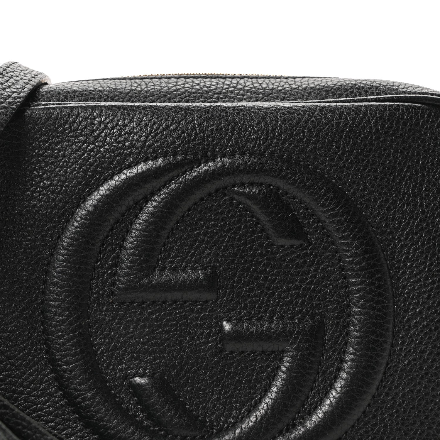 Gucci Pebbled Calfskin Small Soho Disco Bag Black 8 of 10