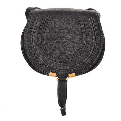 Chloe Calfskin Mini Marcie Round Crossbody Bag Black 1 of 7