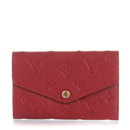 Louis Vuitton Empreinte Compact Curieuse Wallet Cherry 1 of 7