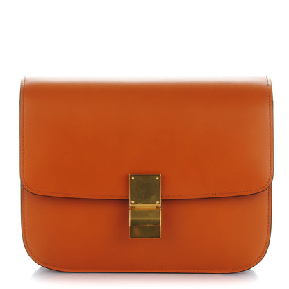 Celine Box Calfskin Medium Classic Box Flap Bag Tawny 1 of 8