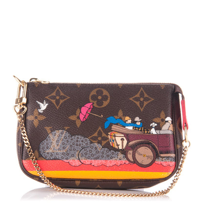 Louis Vuitton Monogram 2015 Christmas Animation Mini Pochette Accessories 1 of 7