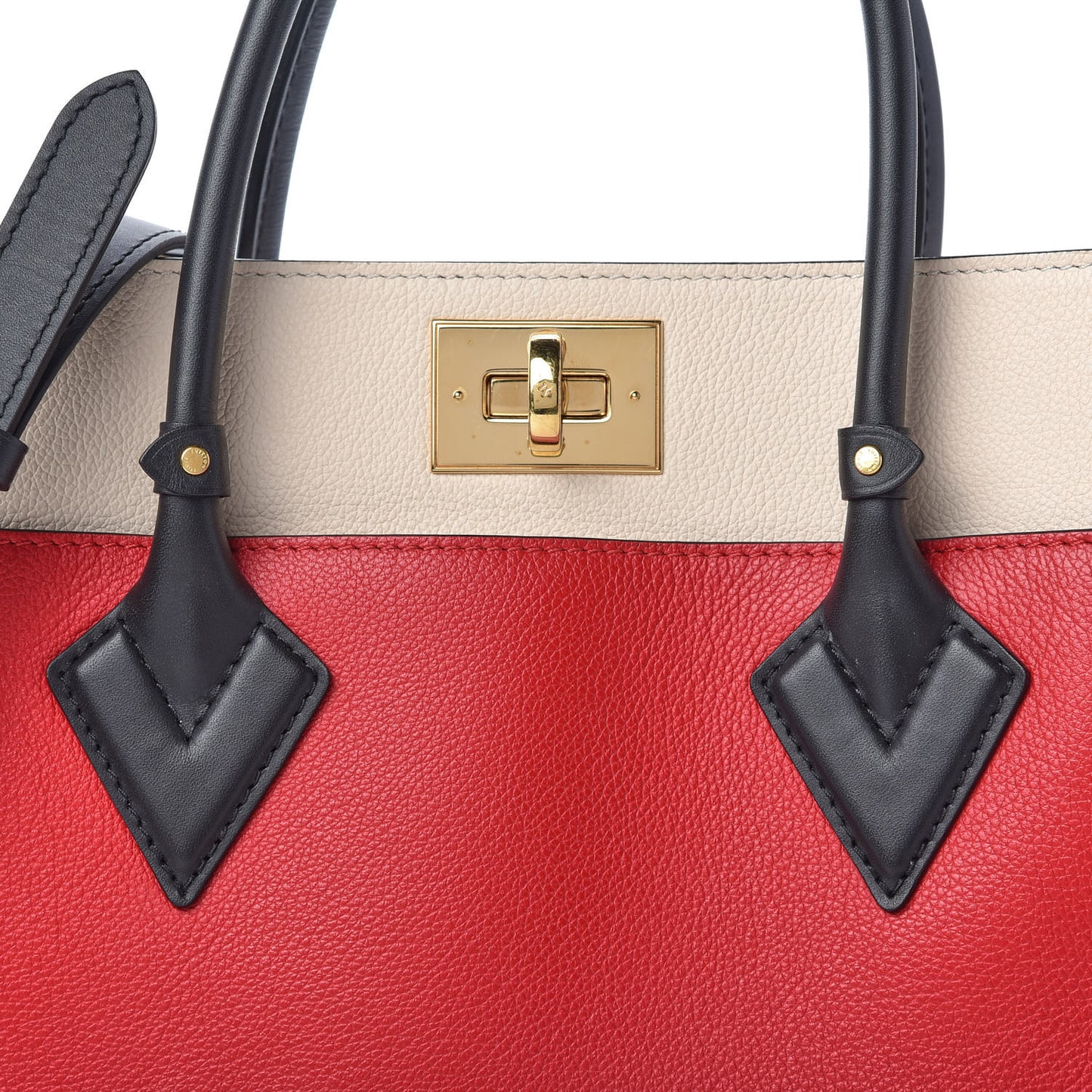 Calfskin Monogram On My Side Pirate Red