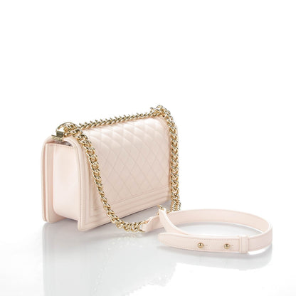Chanel Lambskin Quilted Medium Boy Flap Light Pink 3 of 8
