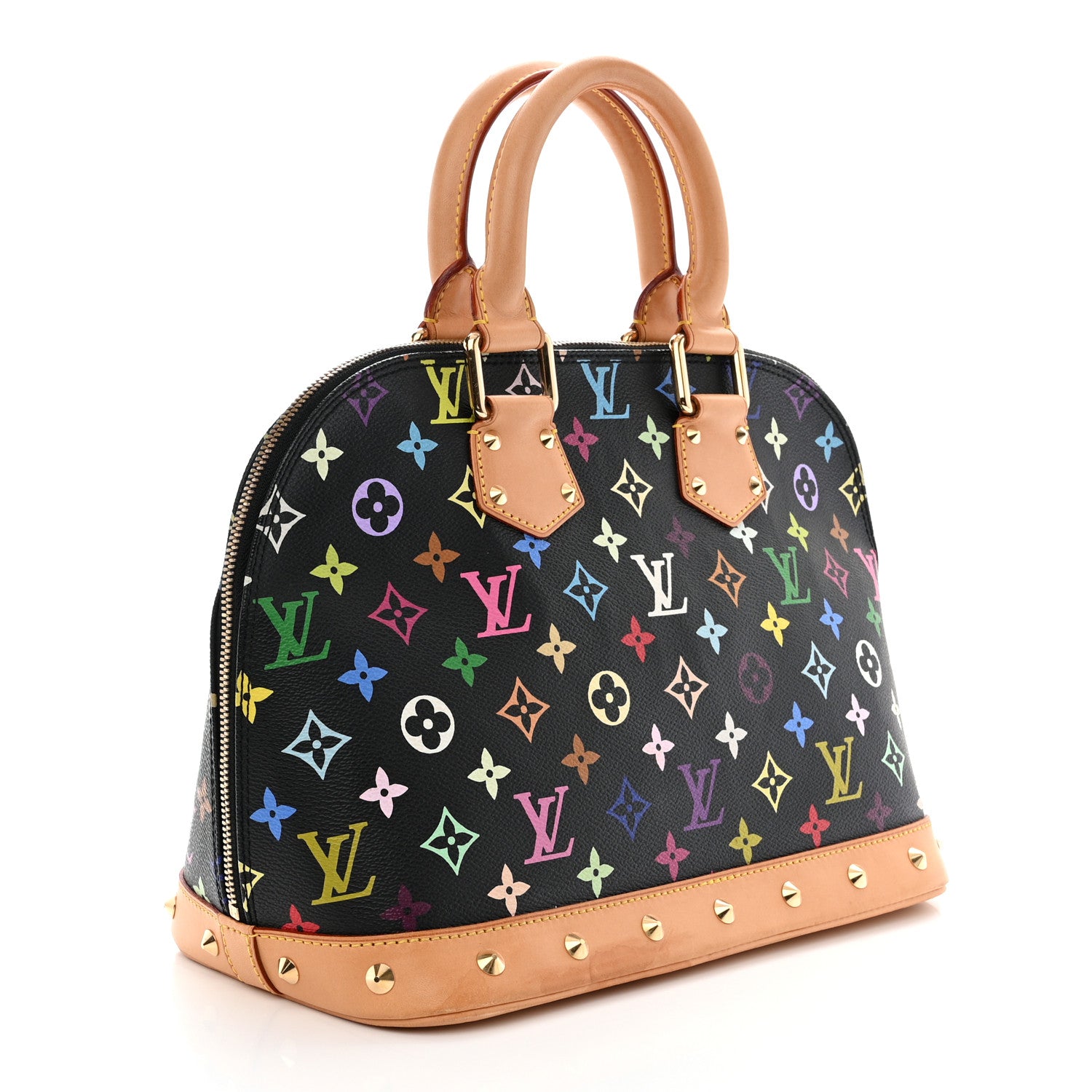 Louis Vuitton LOUIS VUITTON Monogram Multicolor Alma Black 3 of 14