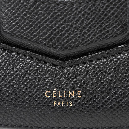 Celine Grained Calfskin Small Trotteur Black 6 of 10