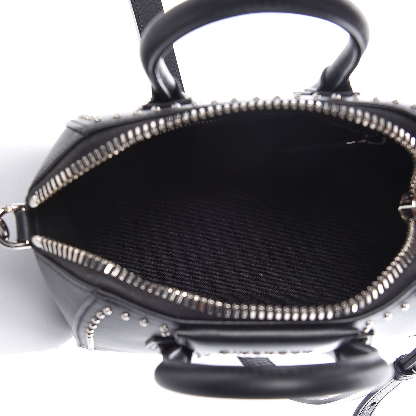 Smooth Calfskin Mini Studded Antigona Black
