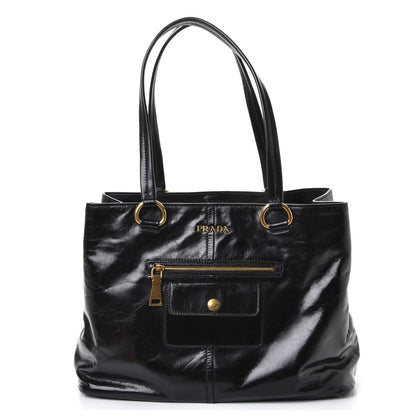 Prada Vitello Shine Tote Nero Black 1 of 15