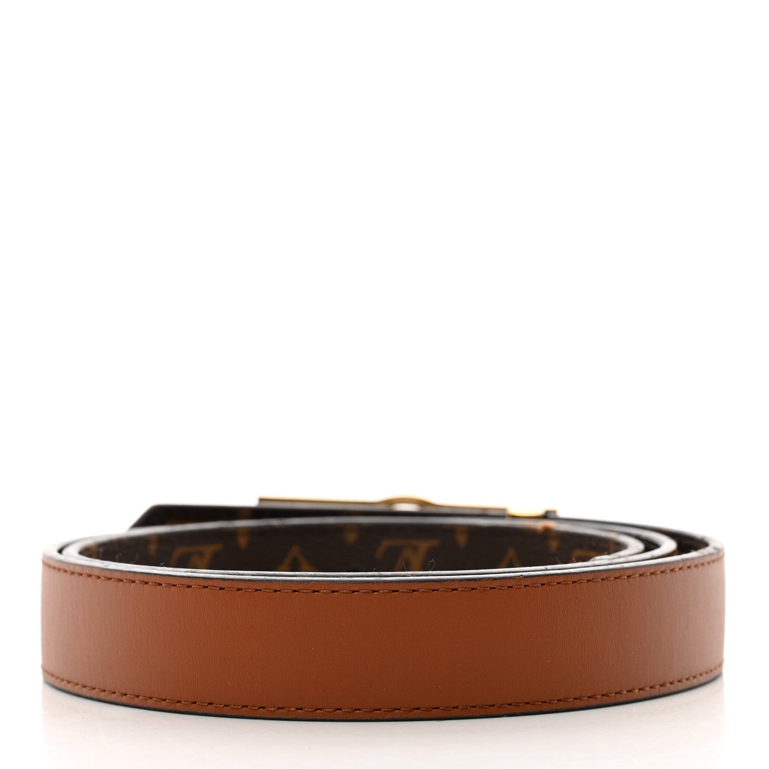 Louis Vuitton Monogram 25mm Dauphine Reversible Belt 85/34 Tan 2 of 5