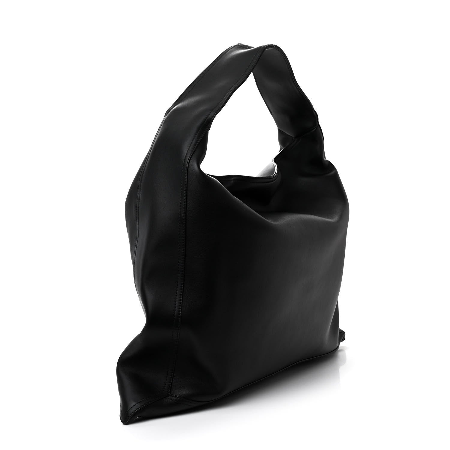 Bottega Veneta Silky Calfskin Large Hop Black 3 of 11