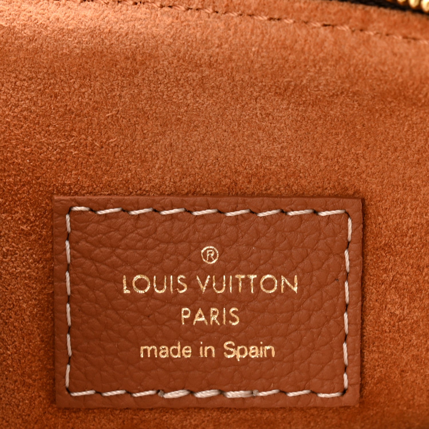 Louis Vuitton Grained Calfskin Low Key Hobo MM Cognac 7 of 10