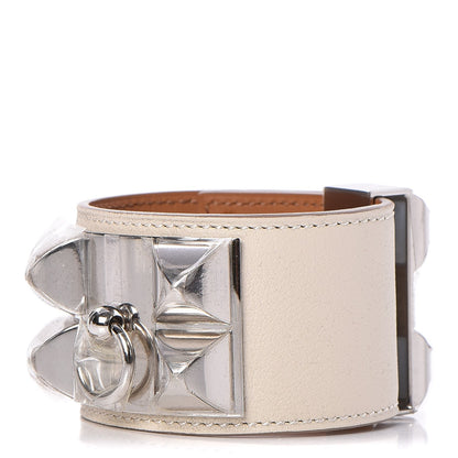 Hermes Swift Collier de Chien CDC Bracelet S Craie 1 of 6