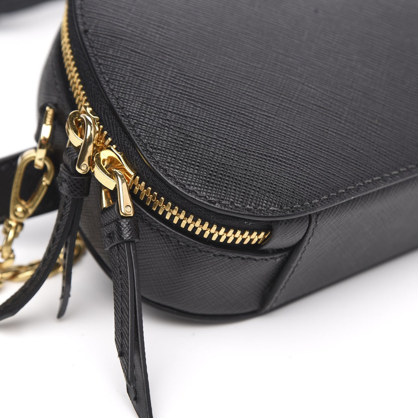Saffiano Lux Odette Belt Bag Black