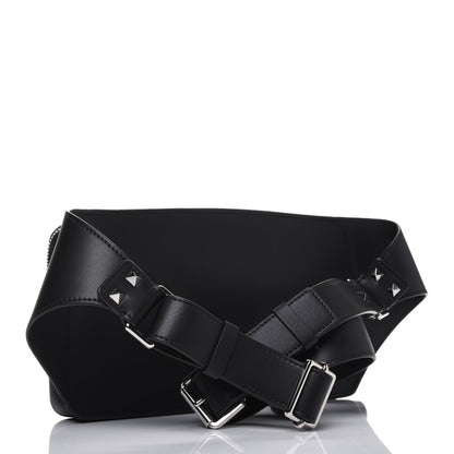 Valentino Garavani Calfskin VLTN Belt Bag Black Red 3 of 10