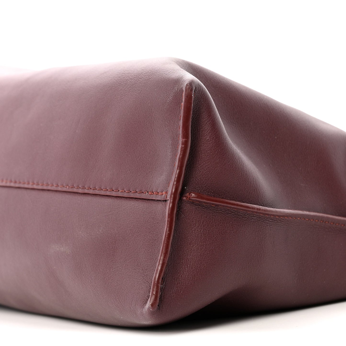 Nappa Medium Flamenco Knot Bag Dark Burgundy