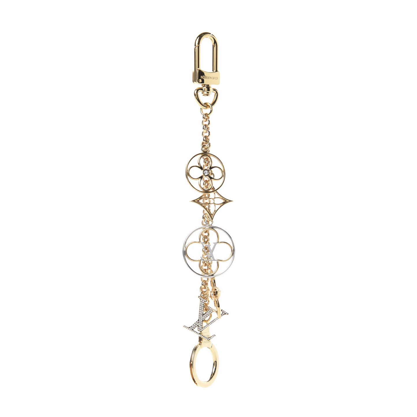 Metal Flower Finesse Chain Bag Charm