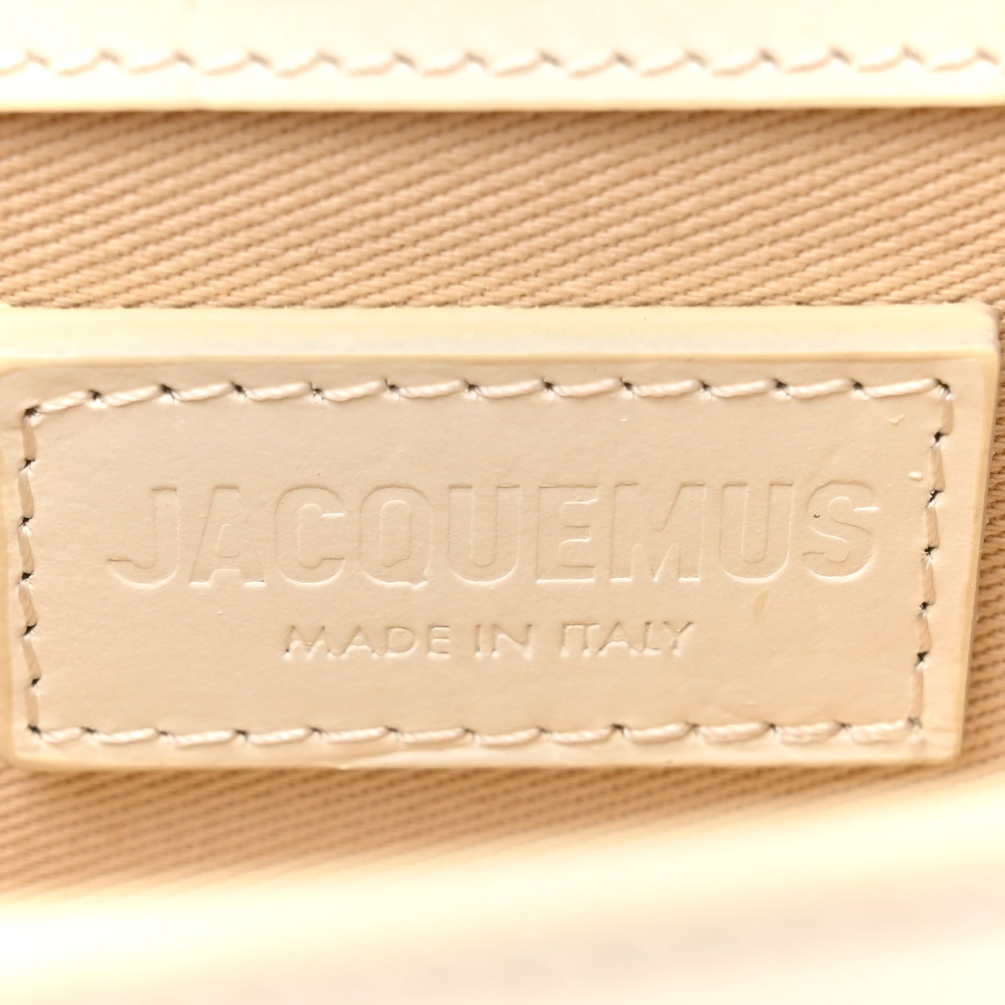 Calfskin Crocodile Embossed Le Bambino Light Ivory