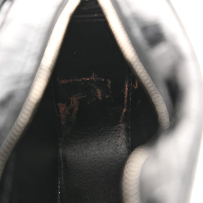 Balenciaga Shiny Calfskin Logo Crocodile Embossed XS Everyday Camera Bag Black 11 of 12