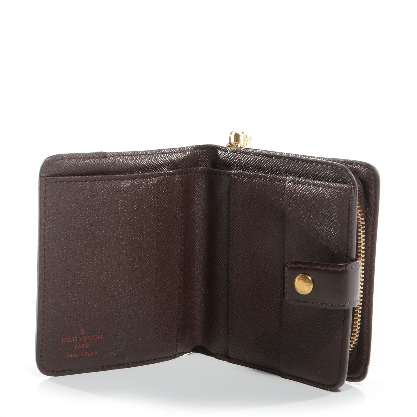 Damier Zippe Zipped Compact Wallet