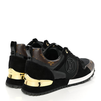 Louis Vuitton Suede Monogram Run Away Sneakers 37 Black 4 of 8