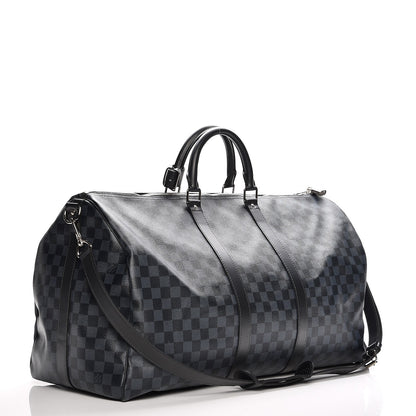 Louis Vuitton Damier Cobalt Keepall Bandouliere 55 4 of 13