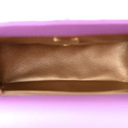 Chanel Lambskin Quilted Mini Pearl Crush Flap Purple 5 of 11