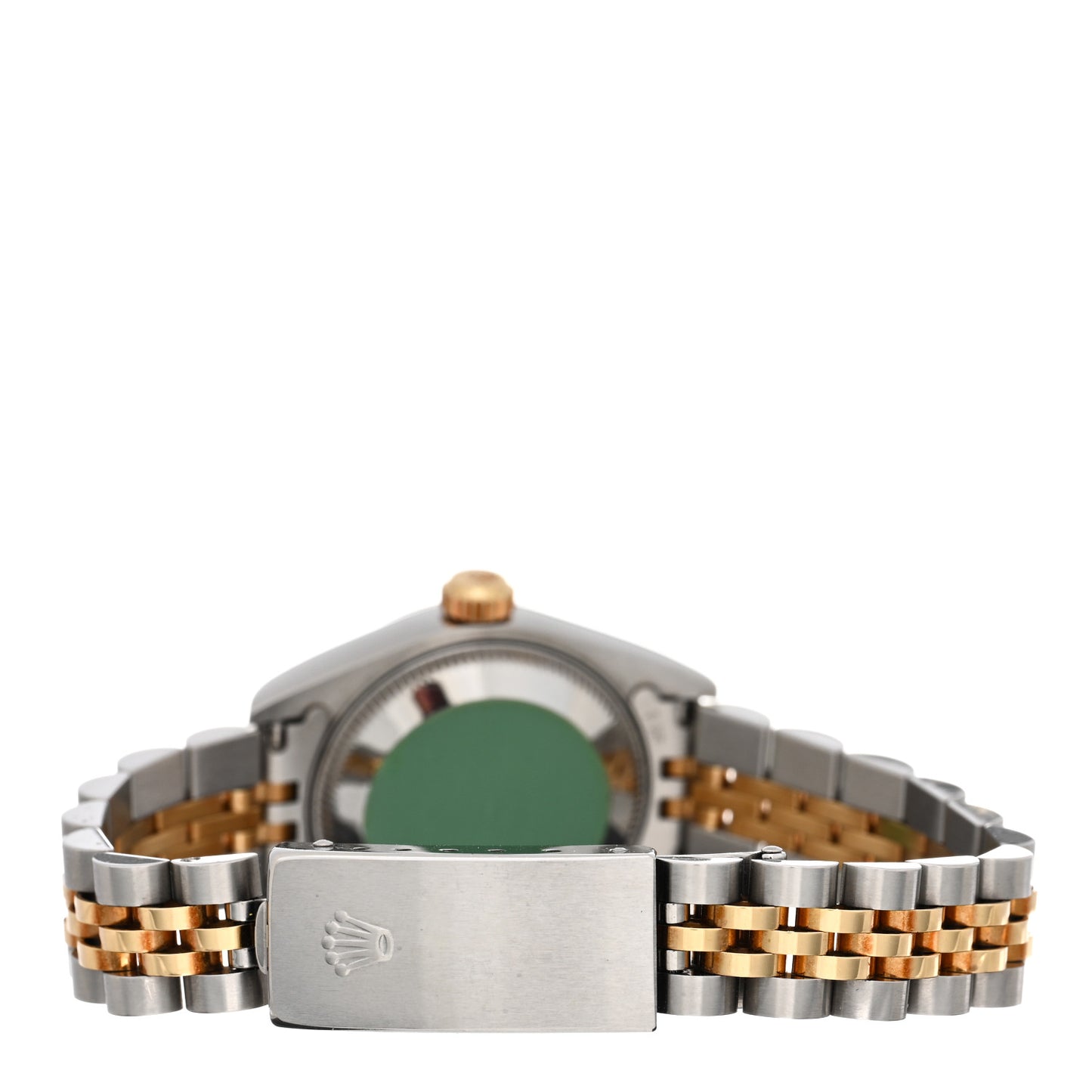 Stainless Steel 18K Yellow Gold Diamond 26mm Oyster Perpetual Datejust Watch Blue Gradient 69173