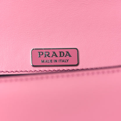 Prada City Calfskin Saffiano Crystal Cahier Bag Begonia Black 6 of 9