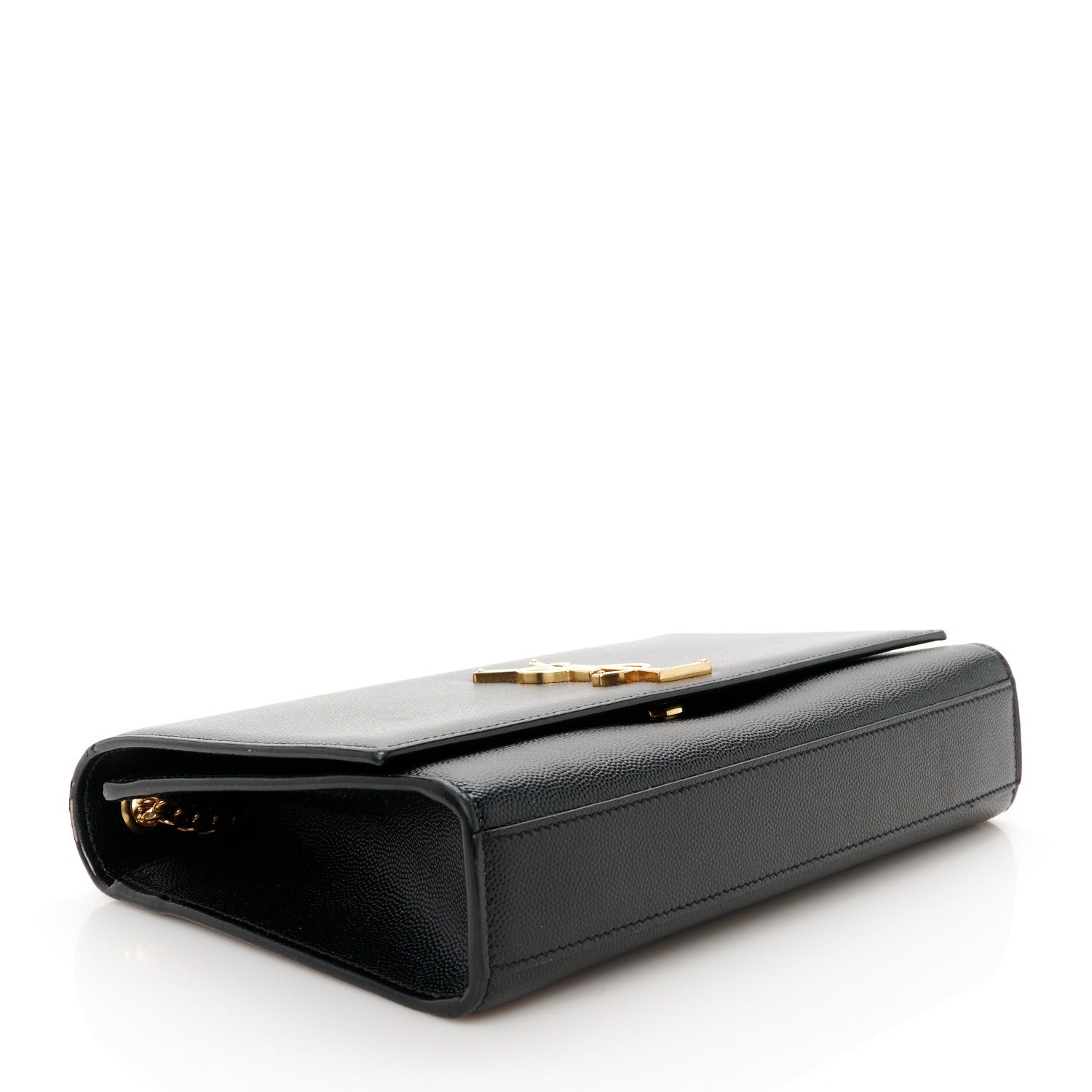 Saint Laurent Grain De Poudre Medium Classic Monogram Kate Satchel Black 4 of 12
